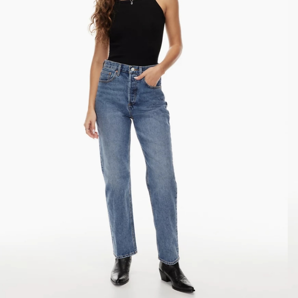 The Joni High Rise Loose | 29L | Bleu n Stormy | Size 26